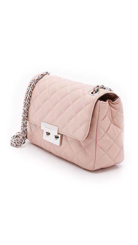 michael kors ballerina pink shoulder bag|michael kors black shoulder handbags.